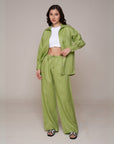 Khushboo & Pankaj Green Reverie Linen Relaxed Co-Ord Set