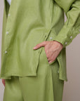 Khushboo & Pankaj Green Reverie Linen Relaxed Co-Ord Set