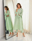 Khushboo & Pankaj Mint Green Silk Suit Set