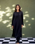 Khushboo & Pankaj Noir Ease Black Kurta Set