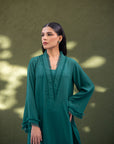 Khushboo & Pankaj Teal Tide Kurta Set