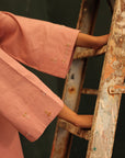 Khushboo & Pankaj Blush Petal Embroidered Kurta Set