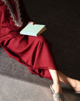 Khushboo & Pankaj Wine Red Statement Kurta Set
