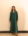 Khushboo & Pankaj Forest Threadwork Kurta Set