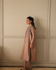Khushboo & Pankaj Sandstone Kurta with Botanical Accents