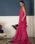 Magenta solid Farshi Salwar Set