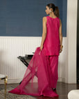 Magenta solid Farshi Salwar Set