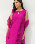 Fuschia solid Farshi Salwar Set