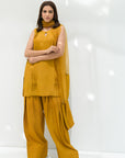 Mustard solid Farshi Salwar Set