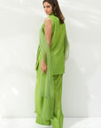 Parrot Green solid Farshi Salwar Set