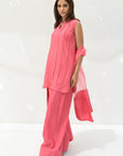 Blush Pink solid Farshi Salwar Set