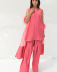 Blush Pink solid Farshi Salwar Set