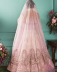 Lilac Lehenga With Seven Vows Elements