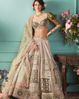 Black & Green Lehenga With French Chateau Elements