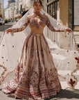 Marron & Ivory Lehenga set