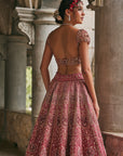 Dusk in Blossam Lehenga set
