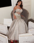 Grey Fishcut Gown