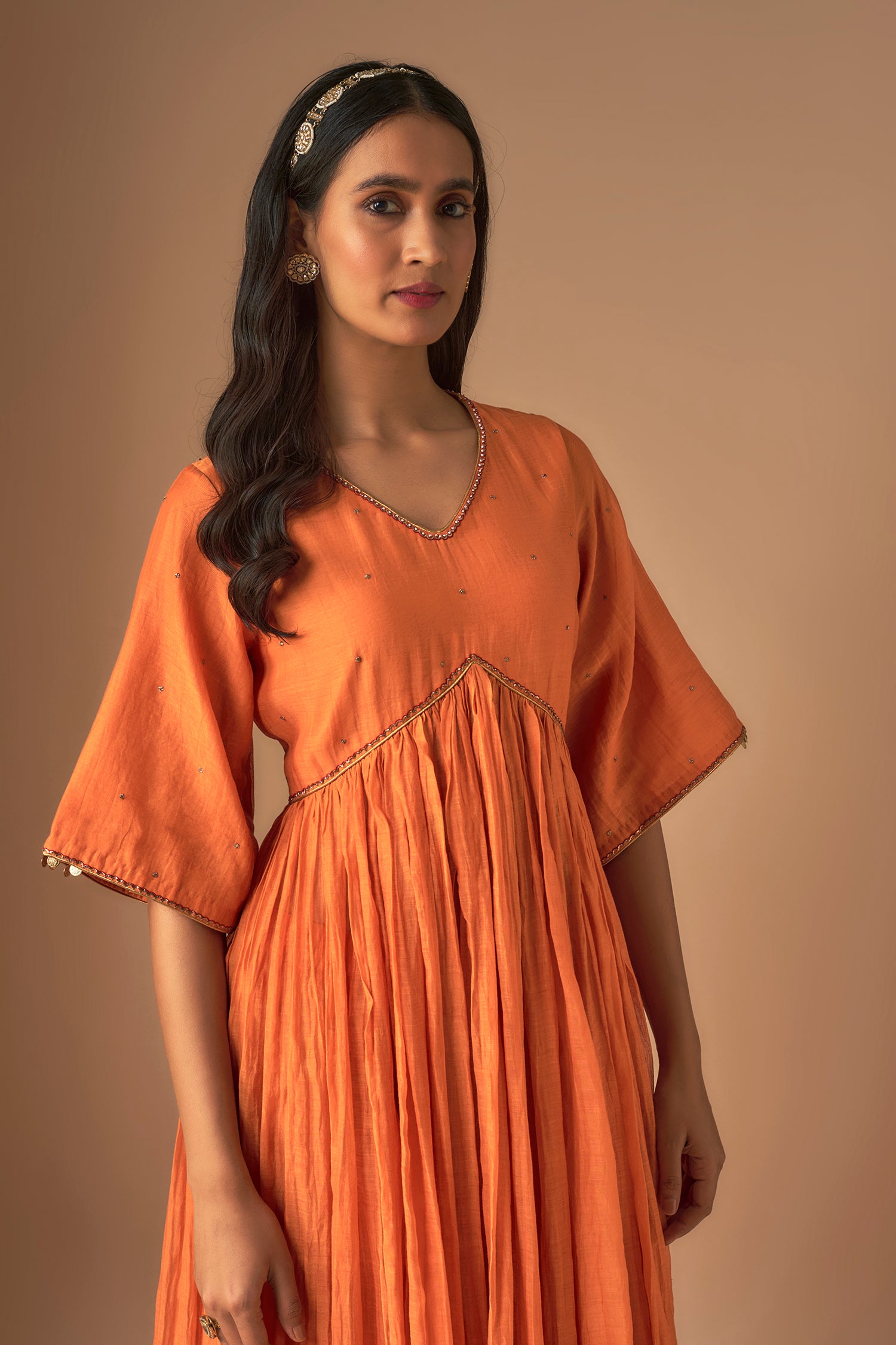 Leher Kediyu Anarkali Set