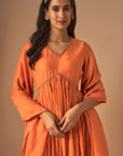 Leher Kediyu Anarkali Set