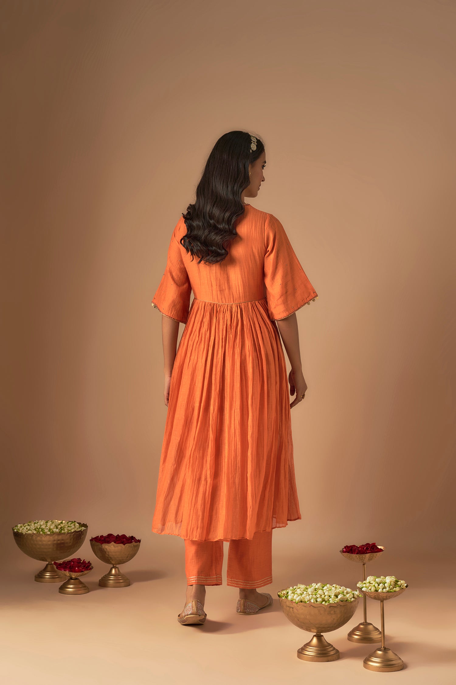 Leher Kediyu Anarkali Set