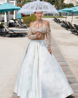 Ivymist Spring Mint Lehenga set