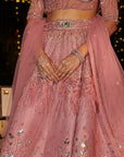 Rose Royal Lehenga Set. 3 (Lehenga + Blouse + Dupatta)