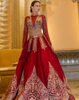 Rubeus Red lehenga set