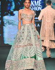 Lotus Teal Lehenga Set