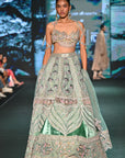 Lotus Teal Lehenga Set