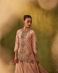 Pink Hand Embroidered Sharara Set