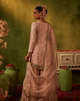 Pink Hand Embroidered Sharara Set
