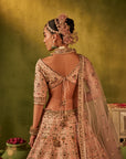 Pink Hand Embroidered Lehenga Set