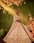 Pink Hand Embroidered Lehenga Set