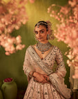 Pink Hand Embroidered Lehenga Set