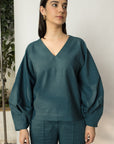 DRAMATIC SLEEVE BLOUSE
