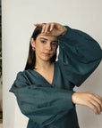 DRAMATIC SLEEVE BLOUSE