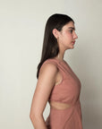 SLEEVELESS CUT-OUT DRESS