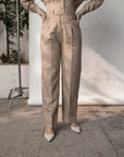 TAILORED PLEATED PANTS