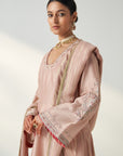 Palak Blush Pink Anarkali Pant Set