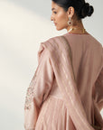 Palak Blush Pink Anarkali Pant Set