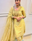 Gulnar Yellow Kurta Set