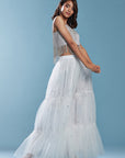 Crystal Tulle Tiered Sharara Set