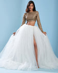 White Hand Embroidered Lehenga
