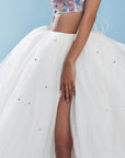 White Hand Embroidered Lehenga