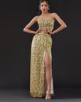 Olive Mesh & Tulle Skirt Set
