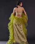 Olive Mesh & Tulle Skirt Set