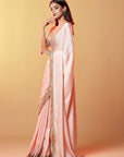 Blush Pink Gajji Silk Thread Work Pre-Draped Saree