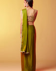 Olive Gajji Silk Saree