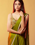 Olive Gajji Silk Saree