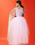 Lilac Tulle Lehenga Set